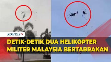 Penampakan Detik-Detik Dua Helikopter Militer Malaysia Tabrakan