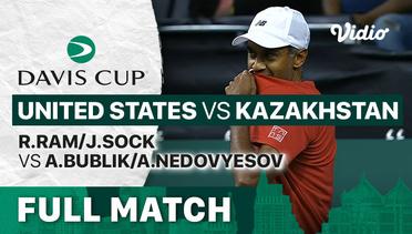 Full Match | Grup D: United States vs Kazakhstan | R. Ram/J. Sock vs A. Bublik/A. Nedovyesov | Davis Cup 2022