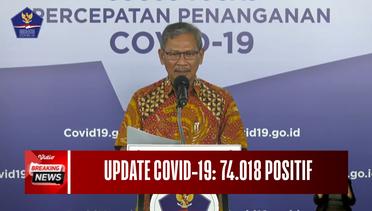 Update Covid-19 di Indonesia: 74.018 Positif