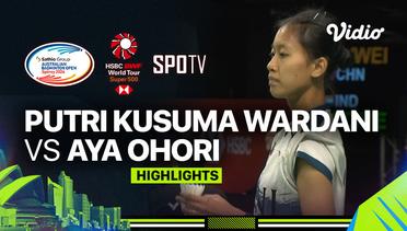Putri Kusuma Wardani (INA) vs Aya Ohori (JPN) - Highlights | Sathio Group Australian Open 2024 - Women's Single