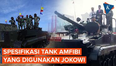 Kehebatan Tank Amfibi Marinir yang Dinaiki Jokowi Saat Upacara HUT TNI