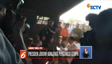 Kunjungi Korban Gempa, Jokowi Bagikan Buku dan Sembako - Liputan6 Siang