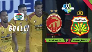 Goal Sundulan Esteban Vizcarra - Sriwijaya FC 1 v 0 Bhayangkara FC | Go-Jek Liga 1 bersama Bukalapak