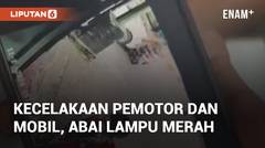 Kecelakaan Antara Pemotor dan Mobil Akibat Abai Lampu Merah di Sleman
