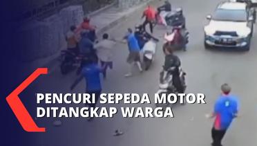 Terekam CCTV, Pencuri Sepeda Motor di Jakarta Utara Digagalkan Warga!