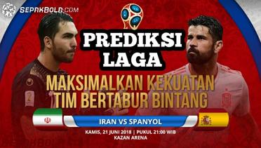Prediksi Pertandingan Spanyol Vs Iran Di Piala Dunia 2018