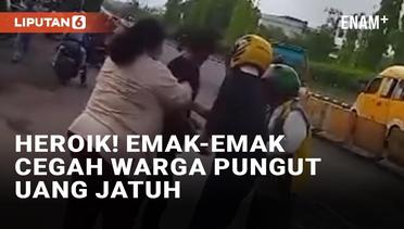 Viral Emak-Emak Cegah Warga Pungut Uang Berhamburan di Ampera Palembang, Banjir Pujian