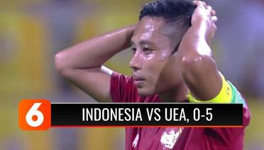 Tendangan Penalti Evan Dimas Ditepis, Indonesia Takluk 0-5 dari UEA | Liputan 6