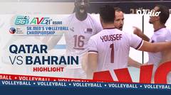 Highlights | Qatar VS Bahrain | Asian Senior Men's Volleyball Championship 2021