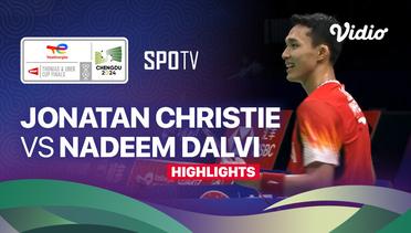 Men's Singles: Jonatan Christie (INA) vs Nadeem Dalvi (GBR) | Thomas Cup Group C - Highlights | Thomas Cup Chengdu 2024 - Men's Singles