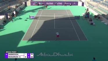 Match Highlight | Aliaksandra Sasnovich 0 vs 2 Garbine Muguruza | WTA Abu Dhabi Open 2021