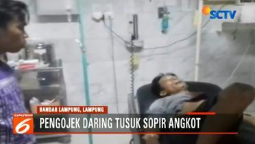 Pengemudi Ojek Online Tikam Sopir Angkot di Bandar Lampung - Liputan6 Malam