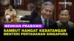 Menhan Prabowo Sambut Kedatangan Menteri Pertahanan Singapura Bahas Isu-Isu Penting
