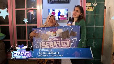 Sebar TV Surabaya - Selamat untuk Ibu Dzulaikah yang Beruntung Mendapat TV dari Indosiar