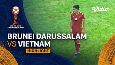 Highlight - Brunei Darussalam vs Vietnam | AFF U-19 Championship 2022