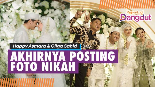 Happy Asmara Dan Gilga Sahid Akhirnya Posting Foto Pernikahan, Tetap Cinta Sampai Tua