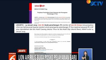 Posko Pencarian Lion Air PK-LQP Pindah ke Hotel Ibis Slipi Jakarta Barat - Liputan 6 Siang
