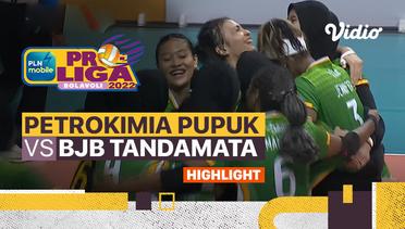 Highlights | Gresik Petrokimia Pupuk Indonesia vs Bandung BJB Tandamata | PLN Mobile Proliga Putri 2022