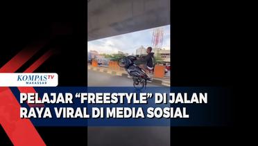 Polda SulSel Tangkap seorang pelajar Freestyle di Jalan Raya, Viral di Media Sosial