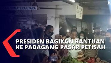 Kunjungi Medan, Jokowi Hadiri Peringatan ke-29 Hari Keluarga Nasional dan Berikan Bantuan di Pasar