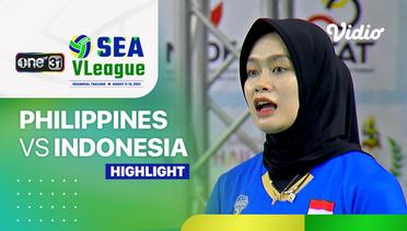 Highlights | Putri: Philippines vs Indonesia | SEA VLeague - Thailand
