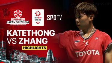 Supanida Katethong (THA) vs Beiwen Zhang (USA) - Highlights | Daihatsu Japan Open 2024 - Woman's Singles