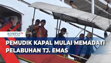 Pemudik Kapal Mulai Memadati Pelabuhan Tanjung Emas Semarang