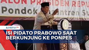 Prabowo Bicara Soal Hilirisasi Hingga Kendaraan Listrik saat Berkunjung ke Ponpes Sunan Drajat