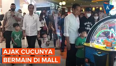 Momen Jokowi Ajak Jan Ethes dan La Lembah Bermain di Mall