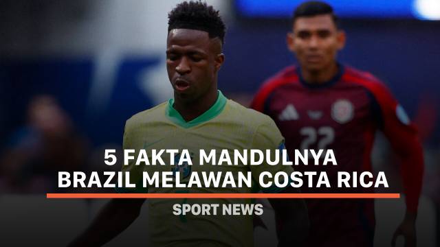5 Fakta Mandulnya Brazil Melawan Costa Rica