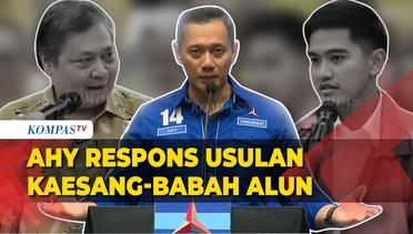 AHY Respons Usulan Golkar Terkait Kaesang-Babah Alun hingga soal Jokowi Lantik 3 Wakil Menteri