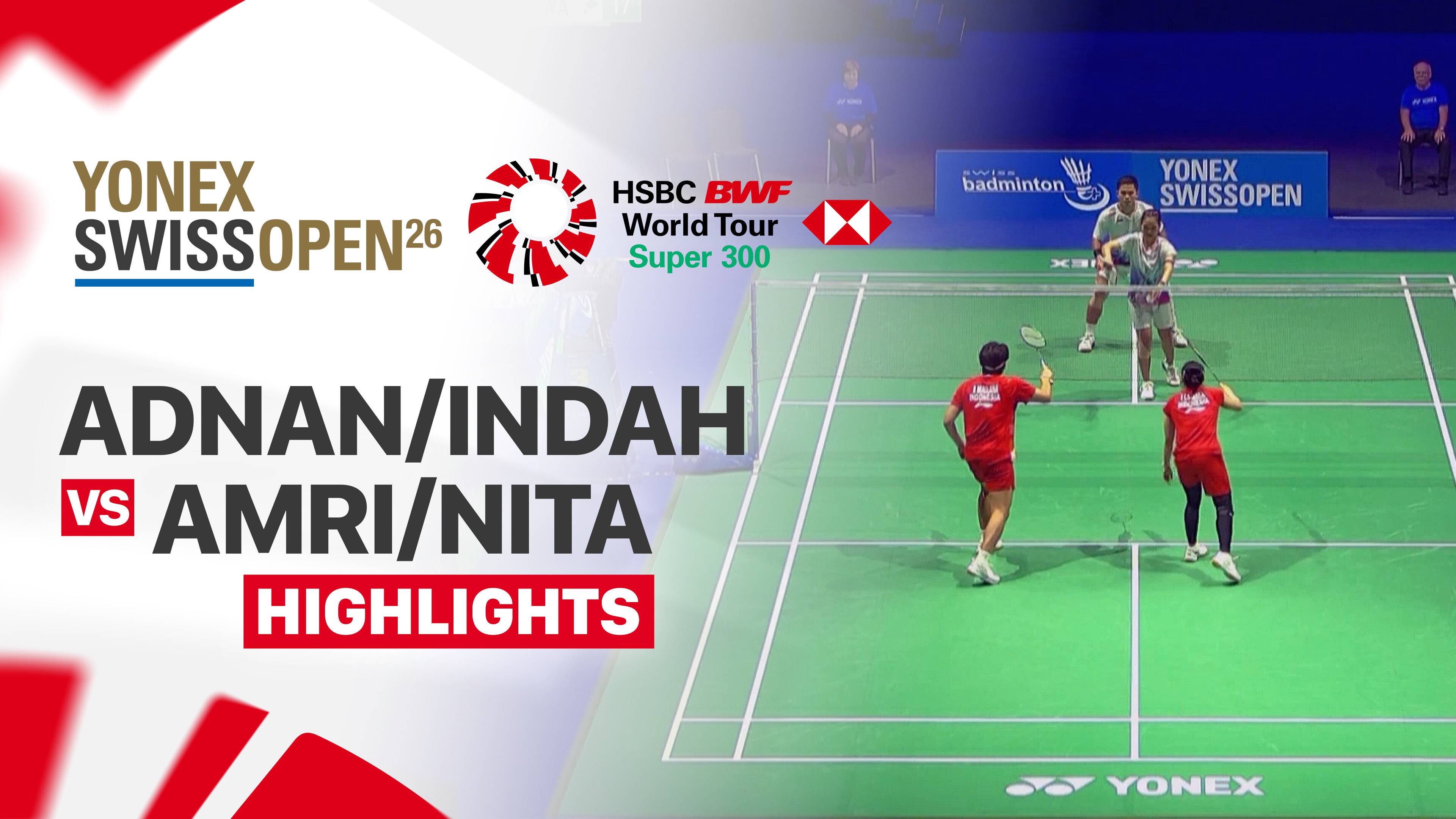 Adnan Maulana/Indah Cahya Sari Jamil (INA) vs Amri Syahnawi/Nita Violina Marwah (INA) - Mixed Doubles Quarterfinals | YONEX Swiss Open 2026