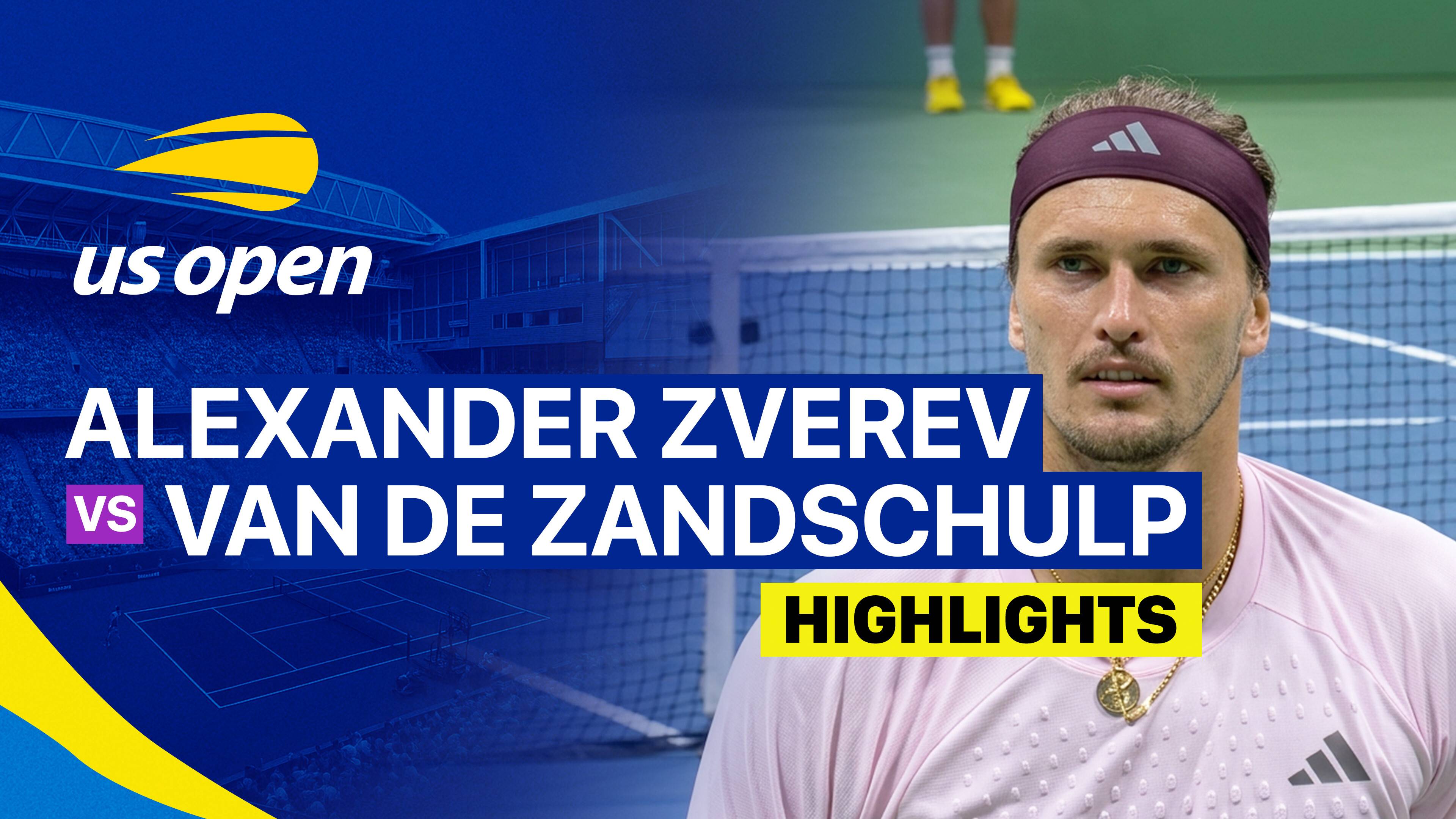 Alexander Zverev vs Botic van de Zandschulp - Men's Singles Quarterfinals | US Open Tennis Championships 2026