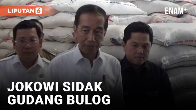Jokowi Bagi-bagi Beras Bulog di Bogor