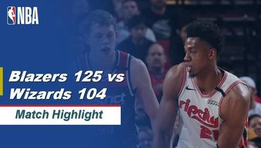 Match Highlight | Portland Trail Blazers 125 vs 104 Washington Wizards | NBA Regular Season 2019/20