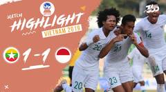 Full Highlight - Myanmar 1 VS 1 Indonesia | Piala AFF U-18 2019