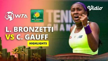 Lucia Bronzetti vs Coco Gauff - Highlights | WTA BNP Paribas Open 2024