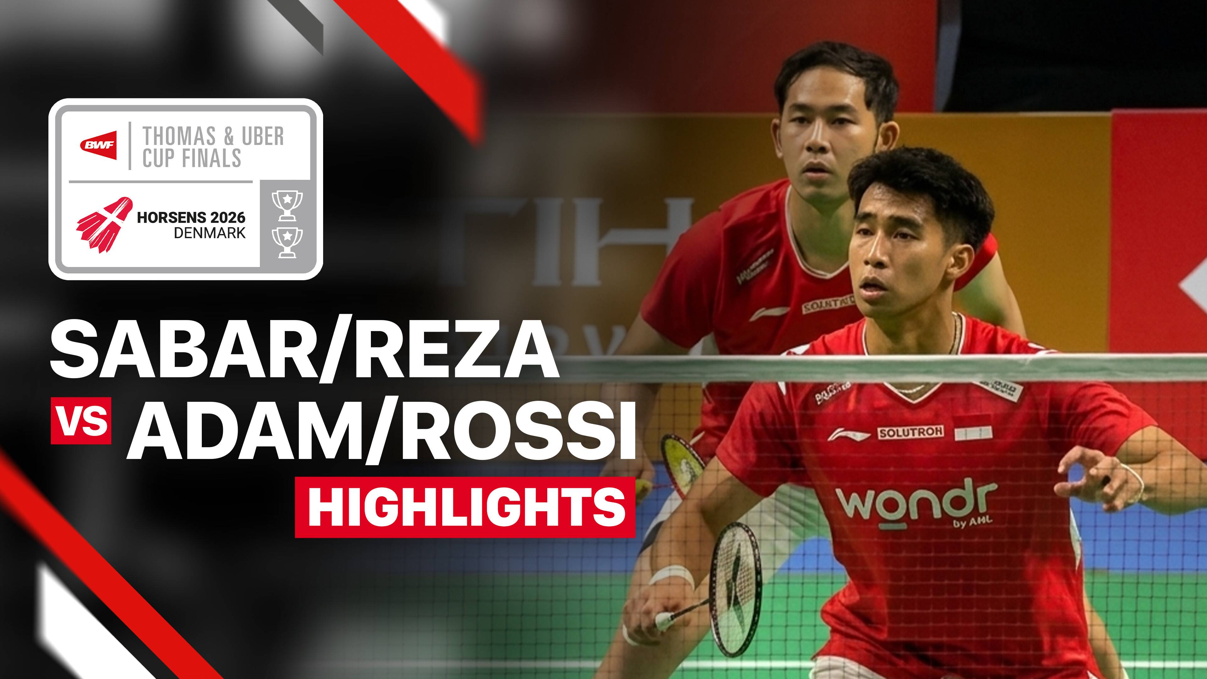 Sabar Karyaman Gutama/Moh Reza Pahlevi Isfahani (INA) vs Eloi Adam/Leo Rossi (FRA) - Men's Doubles (Match 4) | Thomas Cup 2026