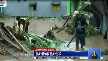 Warga Korban Banjir di Jeneponto Akui Belum Dapat Bantuan - Fokus