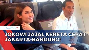 Ditemani Selebritas, Ini Momen Perdana Presiden Jokowi Jajal Kereta Cepat Jakarta-Bandung!