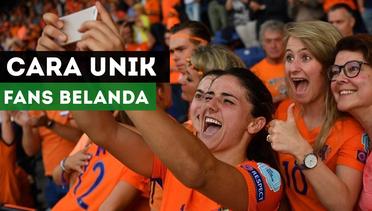 Cara Unik Fans Belanda Dukung Sepak Bola Wanita di Euro 2017