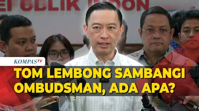 [FULL] Tom Lembong Sambangi Ombudsman untuk Audiensi soal Pelaporan 3 Hakim