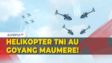 Keren! Helikopter Goyang Maumere di Perayaan HUT Ke-77 TNI AU