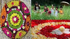 Onam Festival Songs: Para niraye ponnalakkum Video Song w Lyrics (E&M) by Yesudas & Sujatha ft Onam- The Festival of Flowers | Poove Poli Poove Malayalam Festival Songs