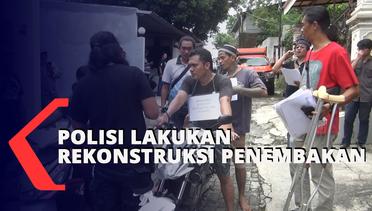 Polisi Lakukan Rekonstruksi Penembakan Istri TNI