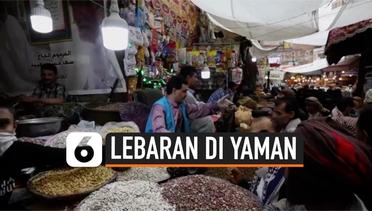 Suasana Jelang Idul Fitri di Yaman