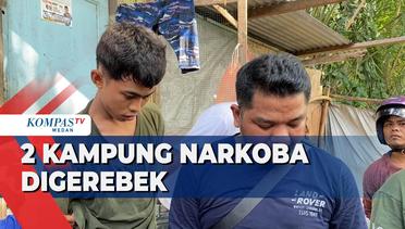Polisi Gerebek 2 Kampung Narkoba di Medan Sunggal
