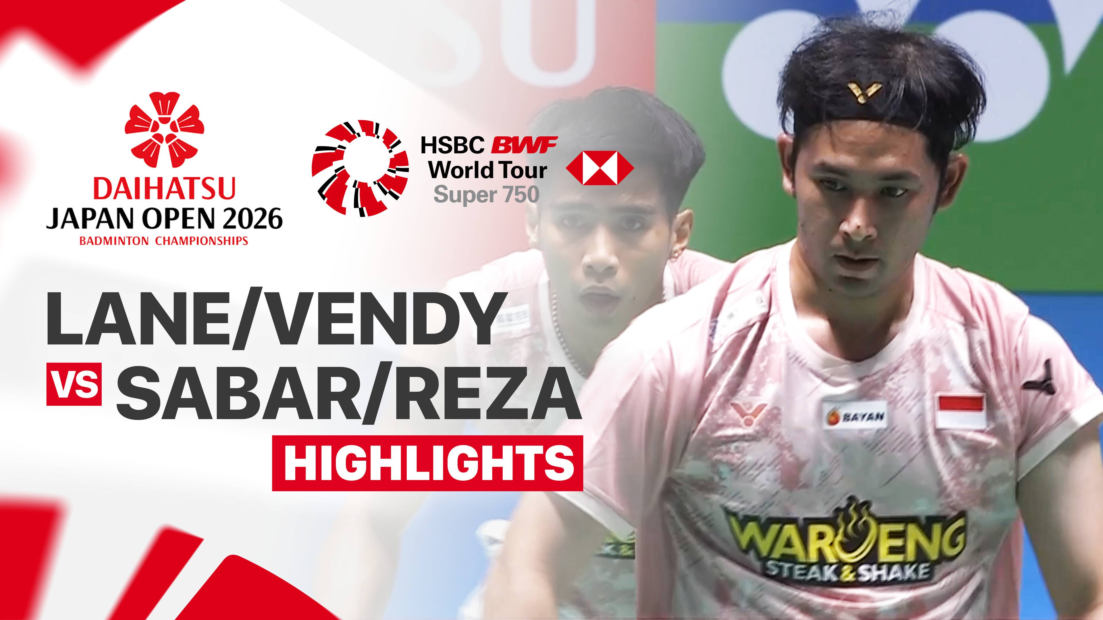 Ben Lane/Sean Vendy (ENG) vs Sabar Karyaman Gutama/Moh Reza Pahlevi Isfahani (INA) - Men's Doubles Round of 16 | DAIHATSU Japan Open 2026