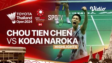 Chou Tien Chen (TPE) vs Kodai Naroka (JPN) - Highlights | Toyota Thailand Open 2024 - Men's Singles