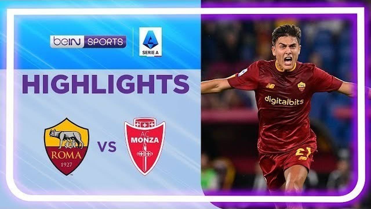 Match Highlights Roma vs Monza Serie A 2022/2023 Vidio